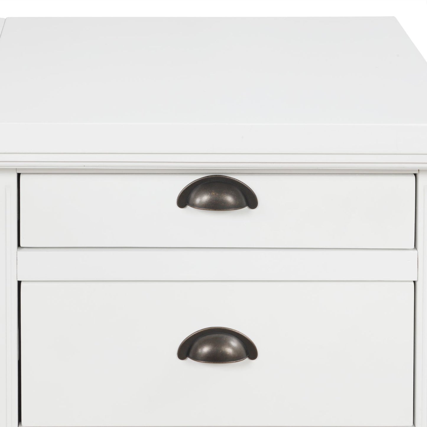 57.68" Modern L Shaped Executive Desk with 2 Storage Cabinets and 3 Drawers,Corner Writing Desk,Office Desk Furniture,Computer Desks with Depth Workstation for Home Office,Living room,White - Discount Msrp