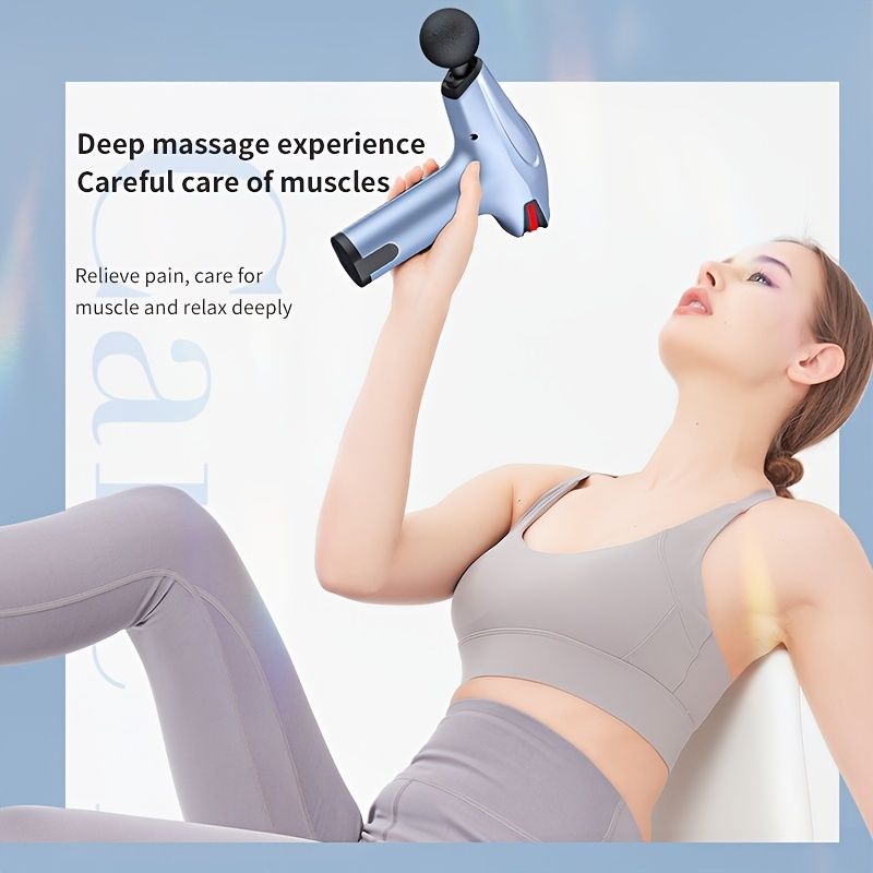 1pc Retinal Gun Deep Muscle Massage Relax Outdoor Fitness Equipment Shock Full Body Massager Electric Massage Gun - Discount Msrp