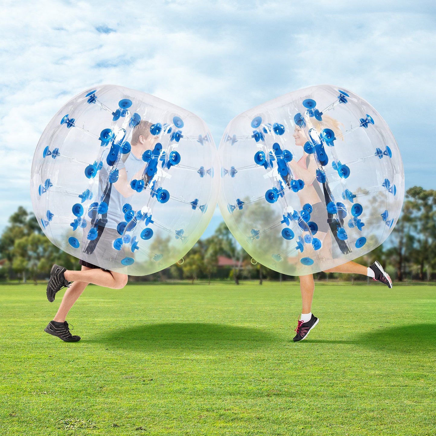 VEVOR Inflatable Bumper Ball 1-Pack, 4FT/1.2M Body Sumo Zorb Balls for Teen, 0.8mm Thick PVC Human Hamster Bubble Balls for Outdoor Team Gaming Play, Bumper Bopper Toys for Garden, Yard, Park - Discount Msrp