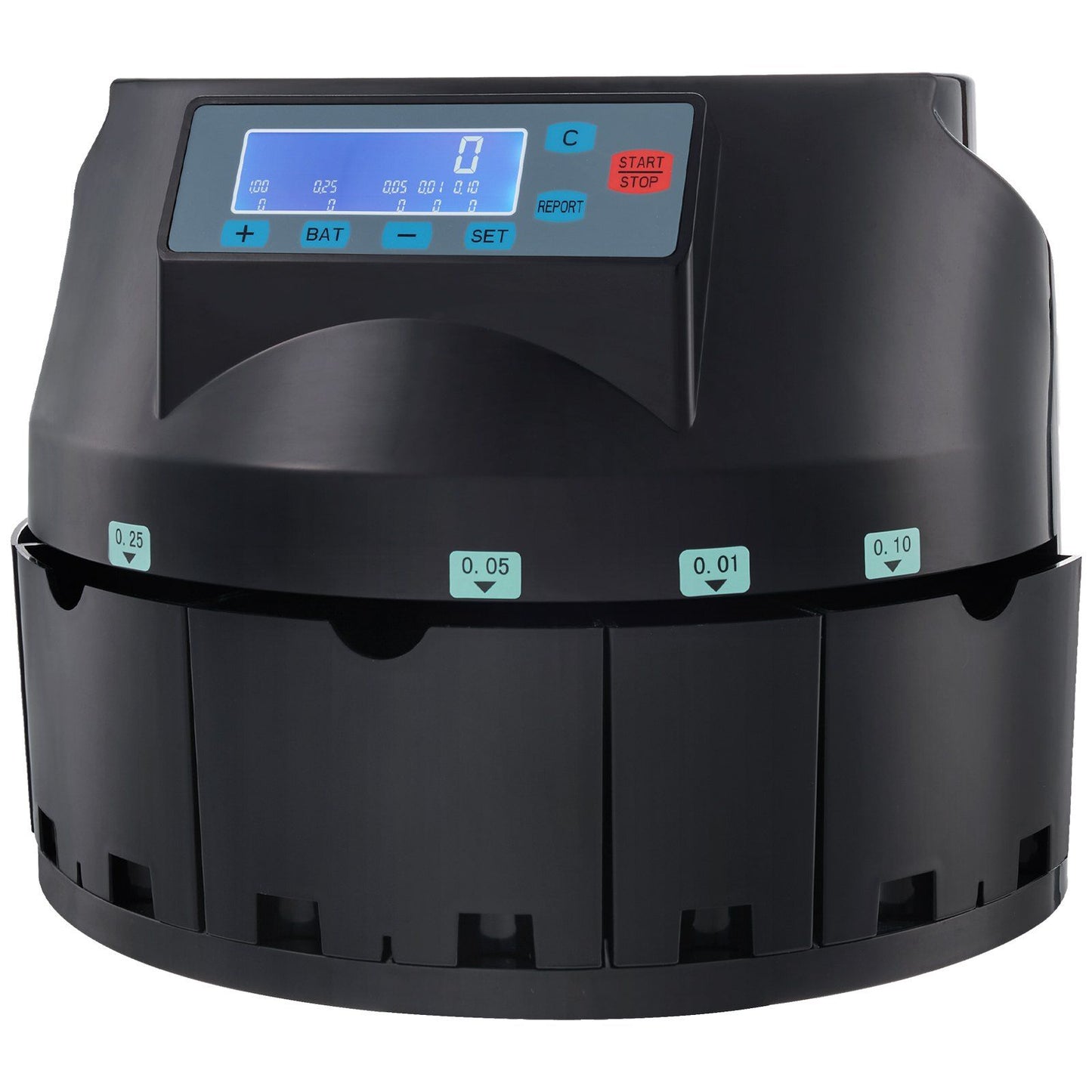 VEVOR USD Coin Sorter Coin Counter Wrapper and Roller 300 Coins/min LCD Display - Discount Msrp