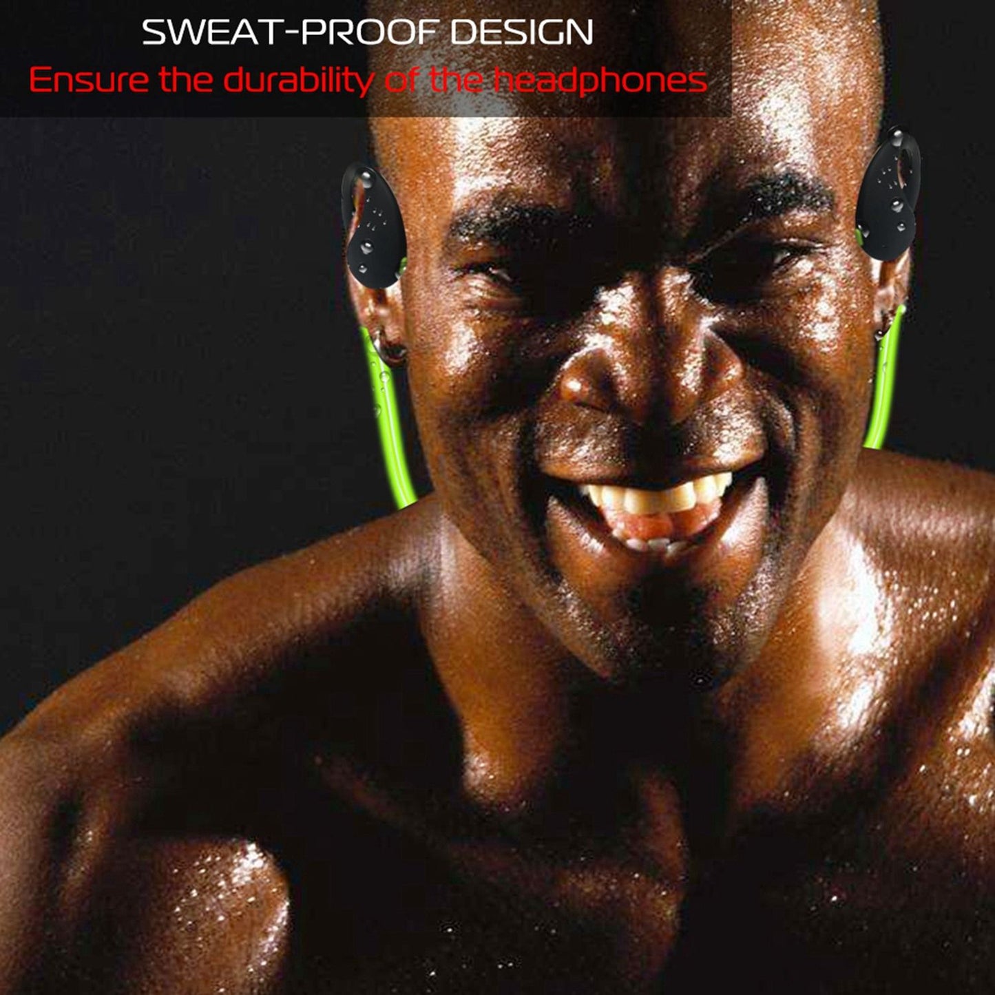 Wireless Sports Headsets Wireless V4.1 Neckband Earphones HD Stereo Sweat-proof Headphones Earbuds - Discount Msrp