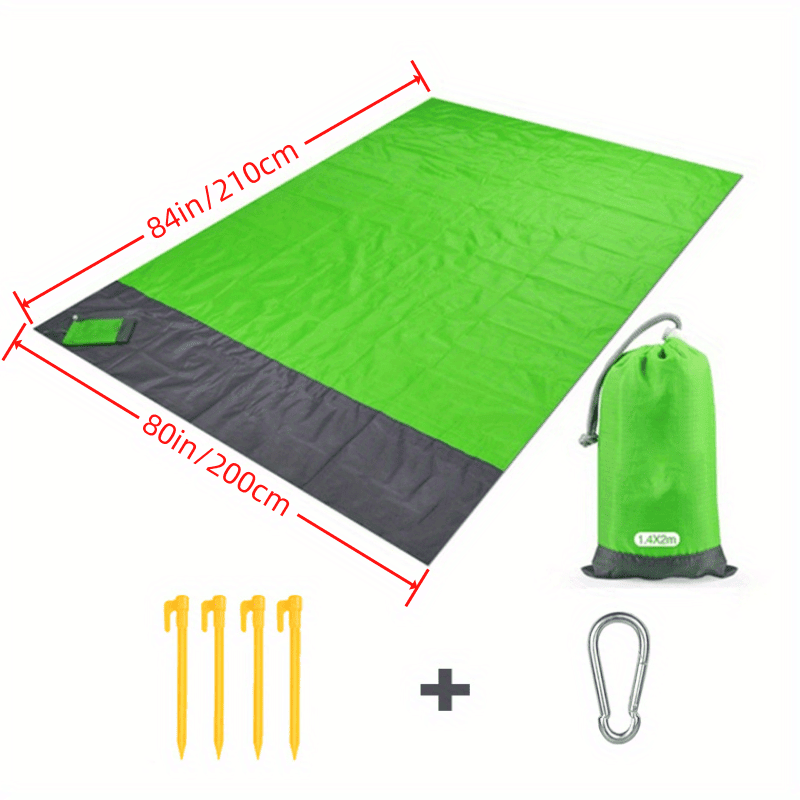 1pc Outdoor Camping Picnic Mat; Oxford Cloth Portable Mat; Folding Waterproof Moisture-proof Mat For Beach - Discount Msrp