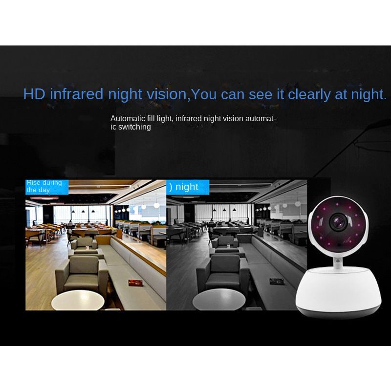 Wireless Camera; 1080P HD view; WiFi Home Indoor Camera without SDcard; 2 Way Audio Night Vision; Works with app - Discount Msrp