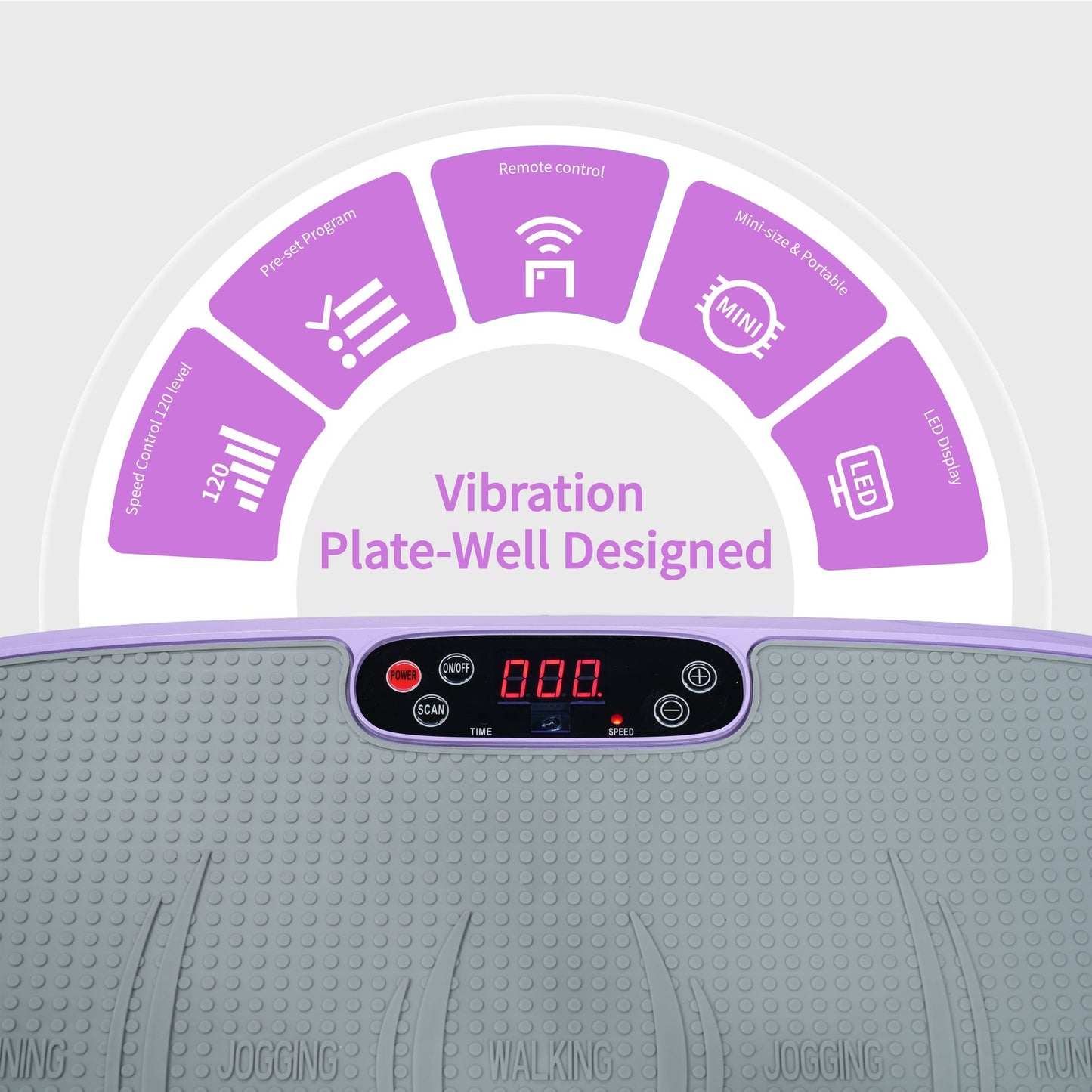 Vibration Plate Fitness Platform, Whole Body Exercise Machine for Lymphatic Drainage, Shaking Workout Board with 120 Speed Levels, Fat Burner and Weight Loss Equipment for Men and Women. - Discount Msrp