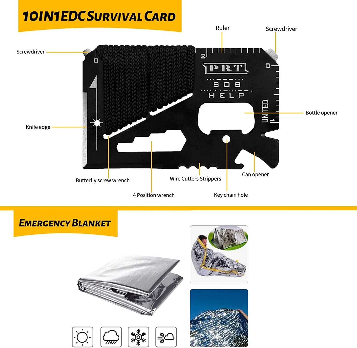 ANTARCTICA Emergency Survival Gear Kits 60 in 1 - Discount Msrp