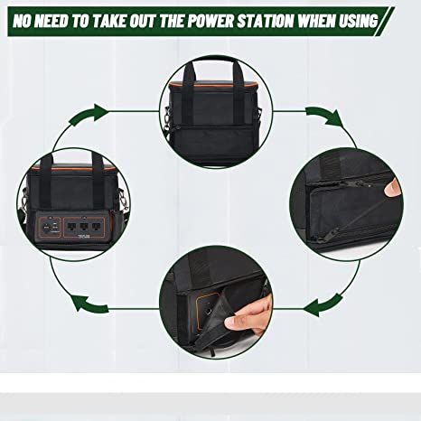 Carrying Bag for Jackery Portable Power Station Explorer 300 240 160 Storage Pockets Battery Case Travel Power Pack - Discount Msrp