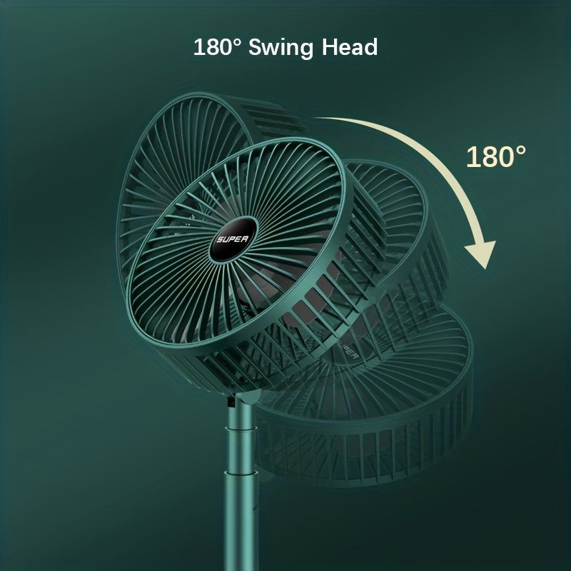 Portable Desk Fan; USB Rechargeable Fan; Folding Telescopic Adjustable Cooling Fan; Mini Summer Quiet Table Fan For Home Office Bedroom Gift For Birthday/Easter/President's Day/Boy/Girlfriends - Discount Msrp