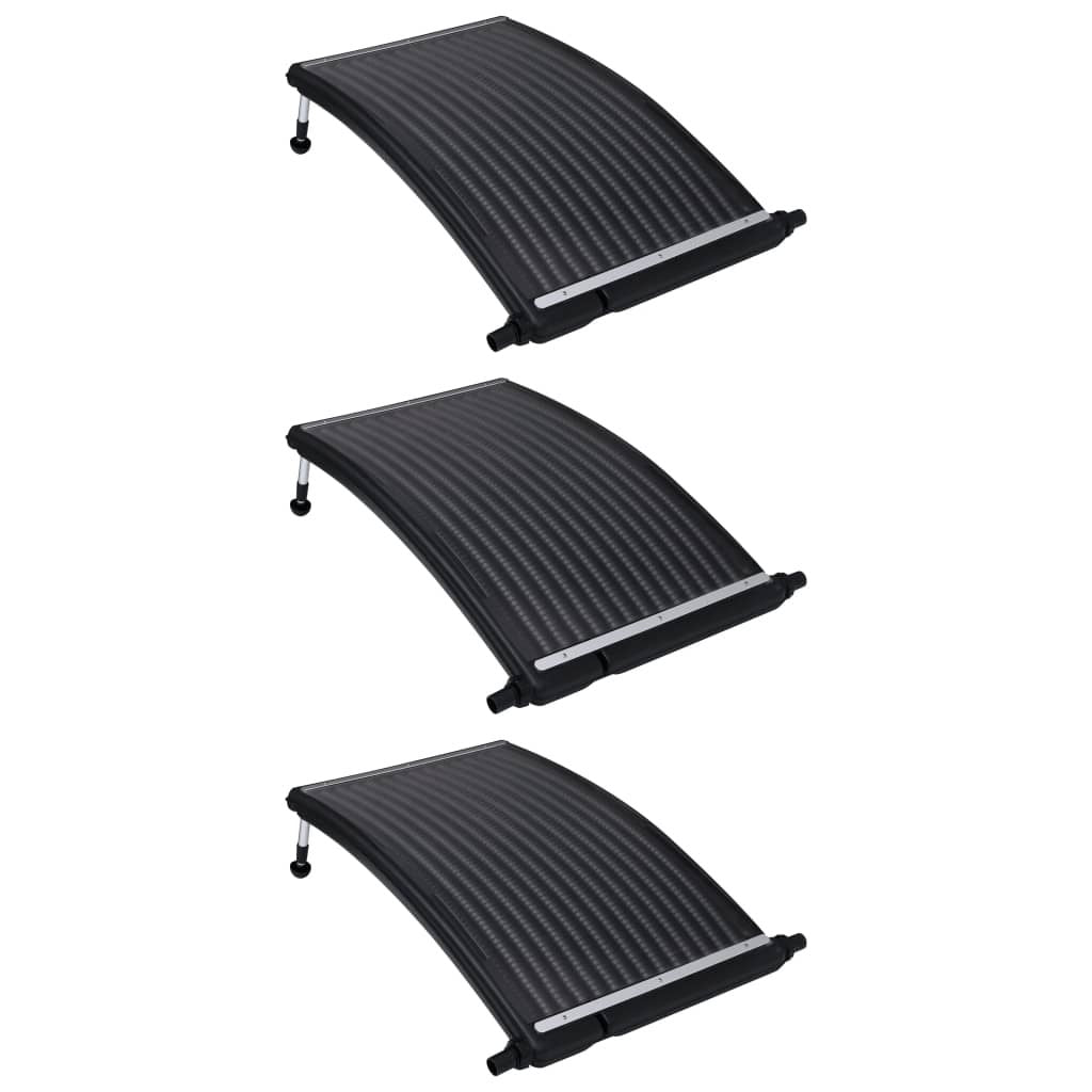 Curved Pool Solar Heating Panels 3 pcs 43.3"x25.6" - Discount Msrp