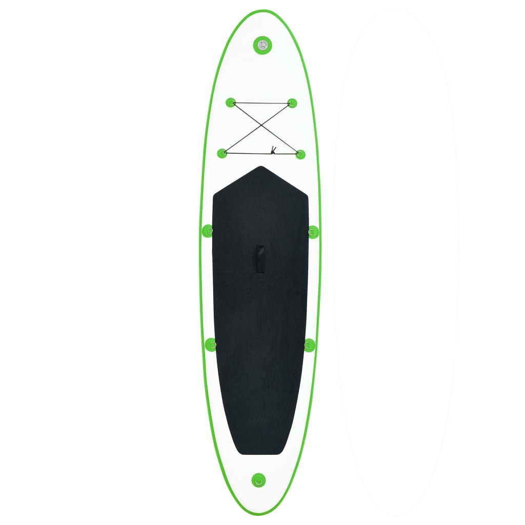 Inflatable Stand Up Paddleboard Set Green and White - Discount Msrp