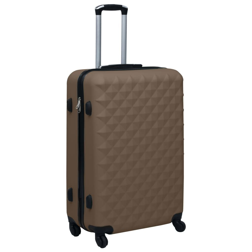 Hardcase Trolley Set 3 pcs Brown ABS - Discount Msrp