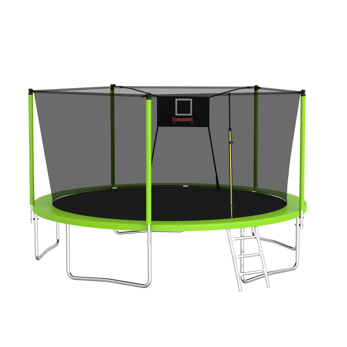 14FT Trampoline ,Sports Fitness Trampolines with Enclosure Net, Recreational Trampolines for Outdoor Indoor - Discount Msrp