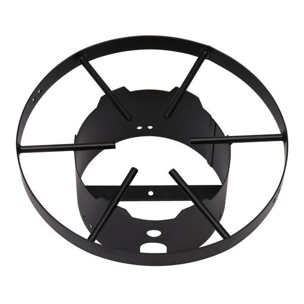 13*32in Iron Aluminum Black Round Tripod Stove Rack Silver Fryer Gas Fryer - Discount Msrp