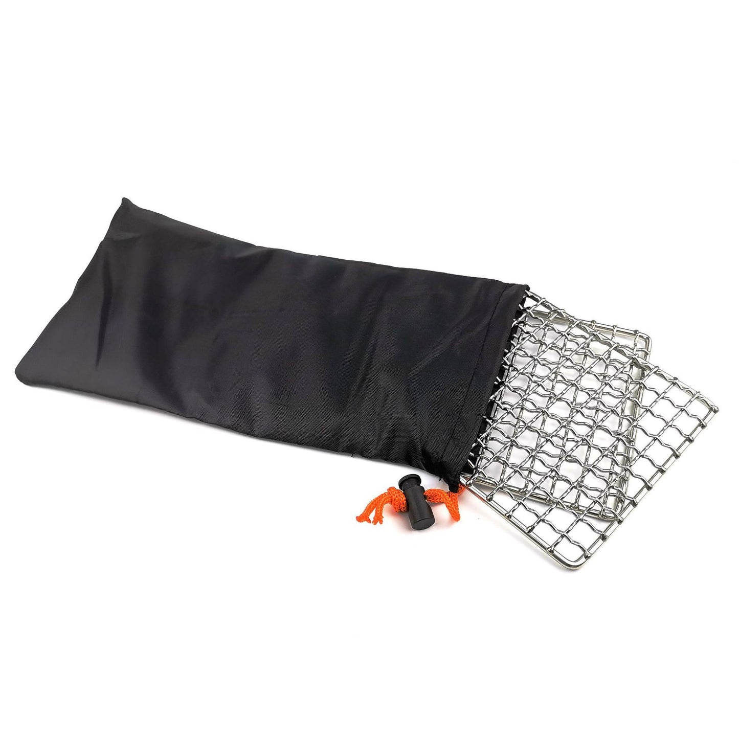 Outdoor Camping Pot Rack Square 304 Stainless Steel Barbecue Mesh Simple Firewood Stove Barbecue Rack - Discount Msrp