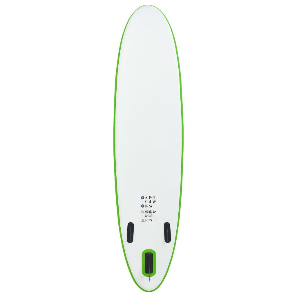 Inflatable Stand Up Paddleboard Set Green and White - Discount Msrp
