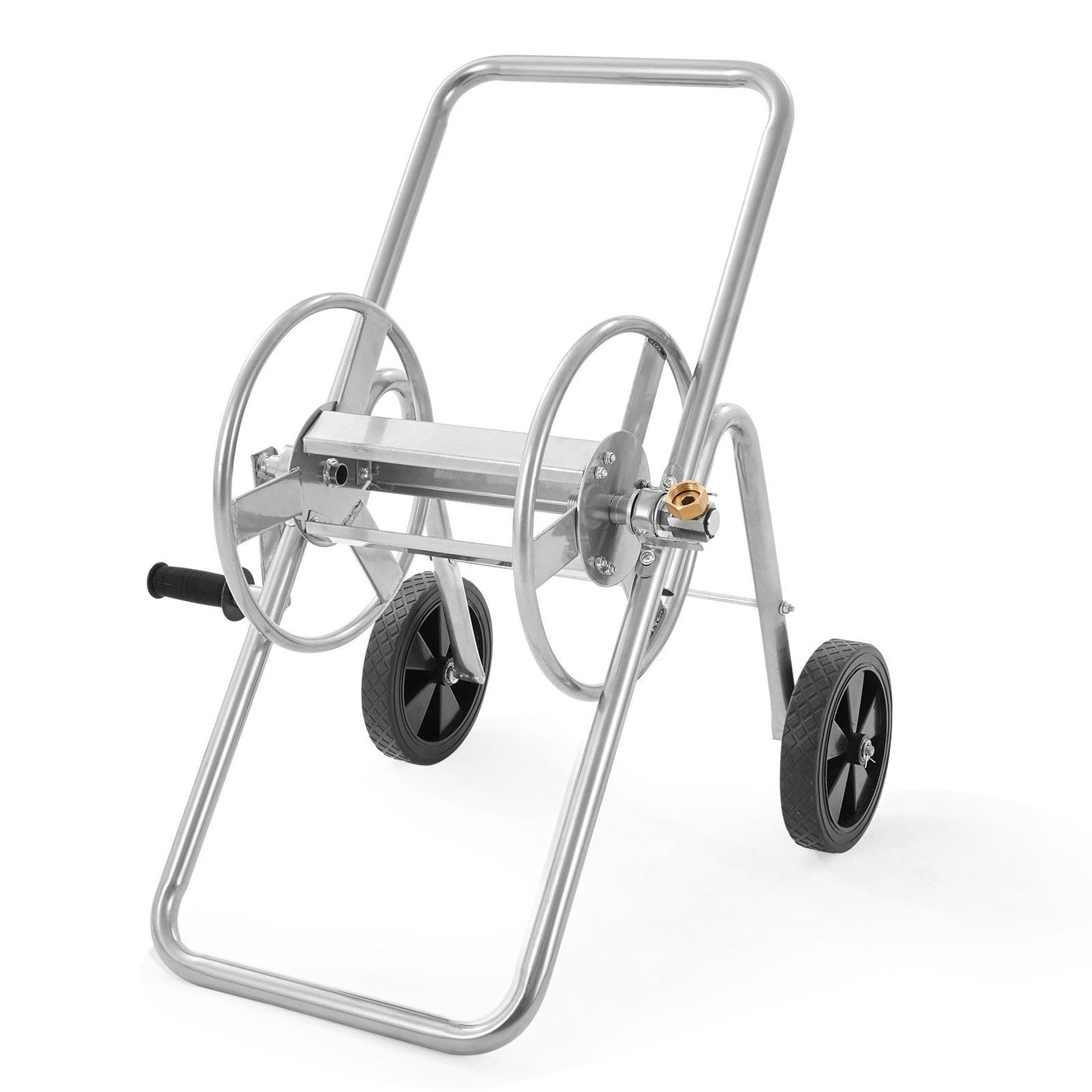VEVOR Hose Reel Cart, Hold Up to 175 ft of 5/8'' Hose (Hose Not Included), Garden Water Hose Carts Mobile Tools with Wheels, Heavy Duty Powder-coated Steel Outdoor Planting for Garden, Yard, Lawn - Discount Msrp