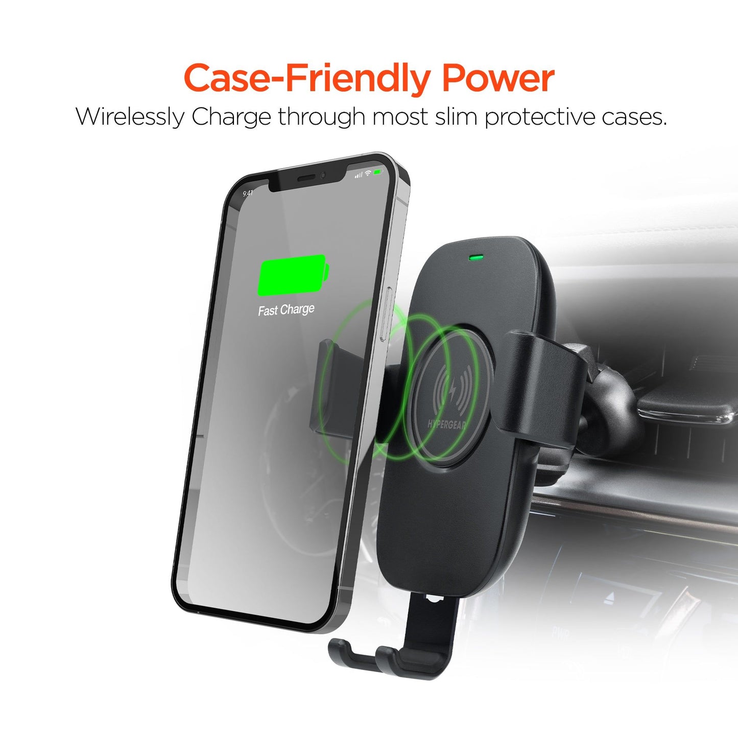 HyperGear Gravity 15W Wireless Fast Charge Mount - Discount Msrp