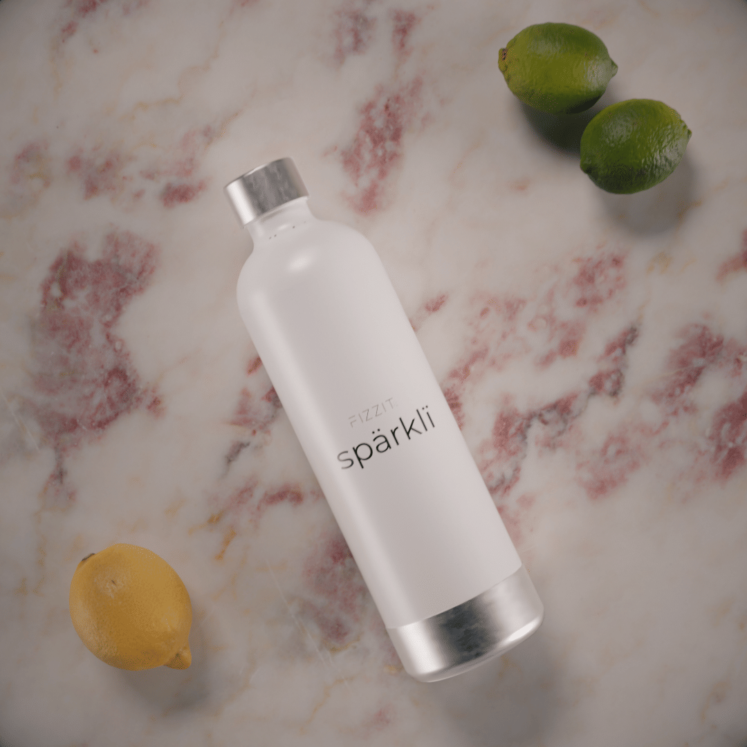 FIZZIT™ Spärklï Carbonated Water Soda Maker with Stainless Steel Bottle – Eco-Friendly, Dishwasher Bottles - Sparkling Water Maker - Discount Msrp