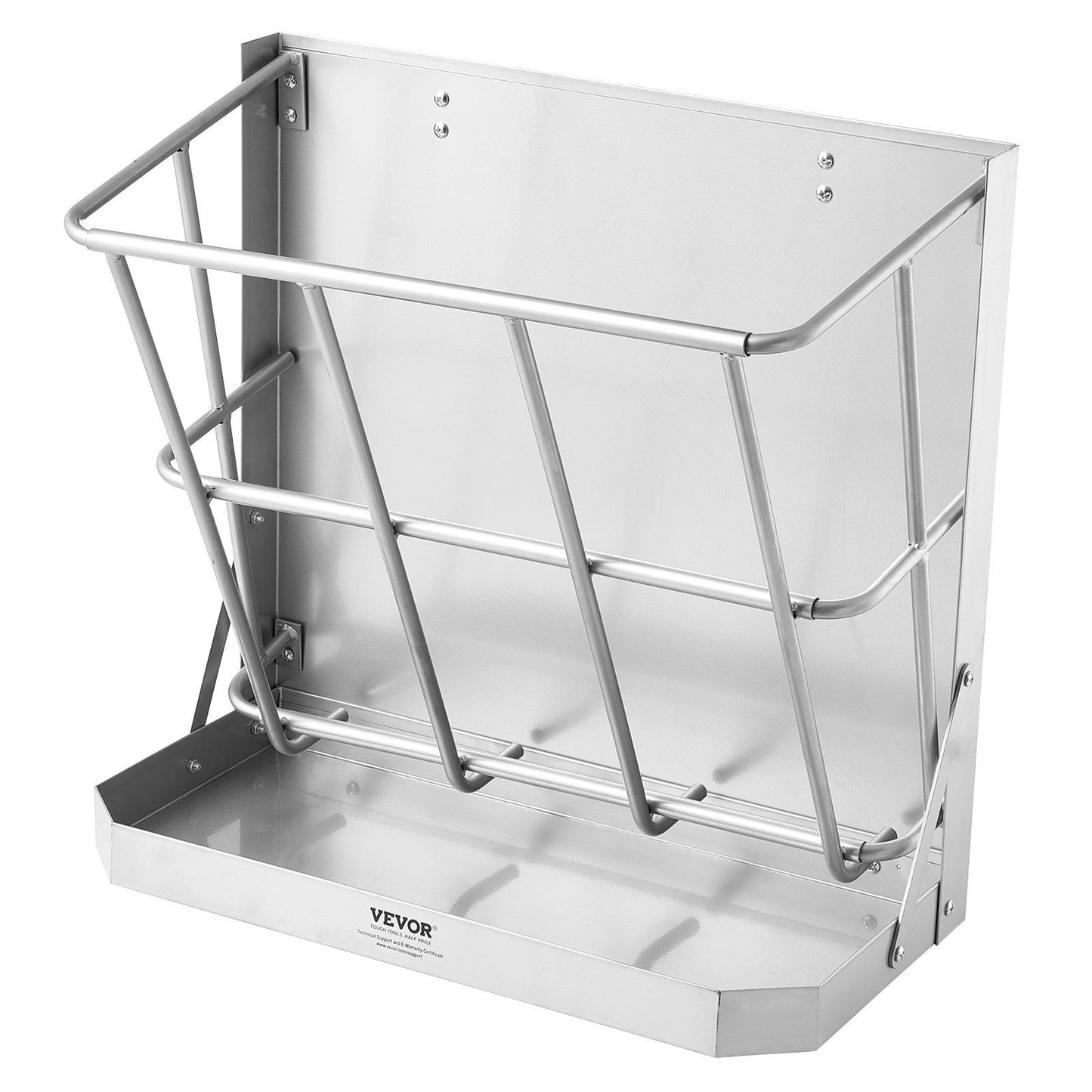 VEVOR Wall Mounted Goat Hay Feeder 2 in 1 Hay and Grain Feeder 21 Gallons - Discount Msrp