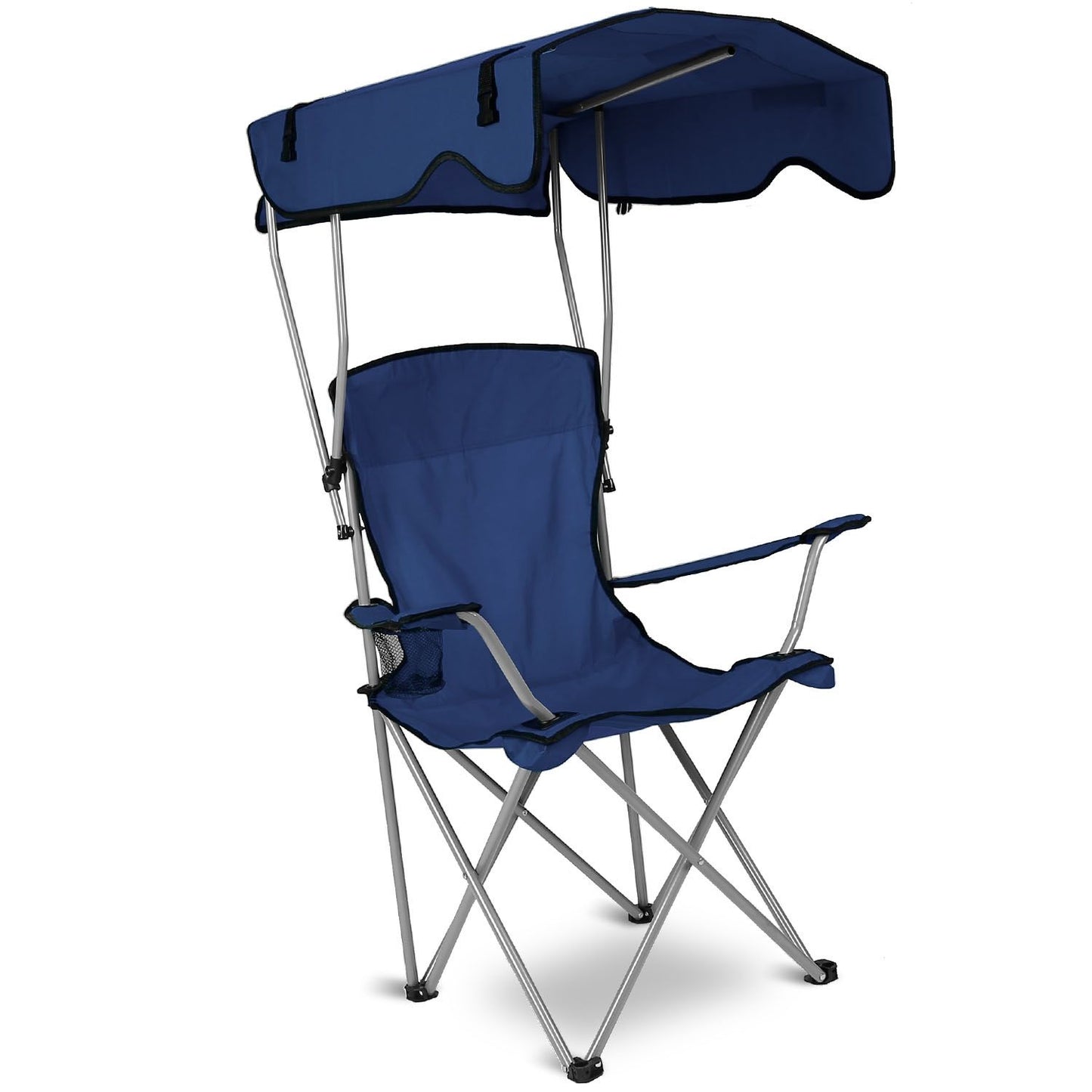 Foldable Beach Canopy Chair Sun Protection Camping Lawn Canopy Chair 330LBS Load Folding Seat - Discount Msrp