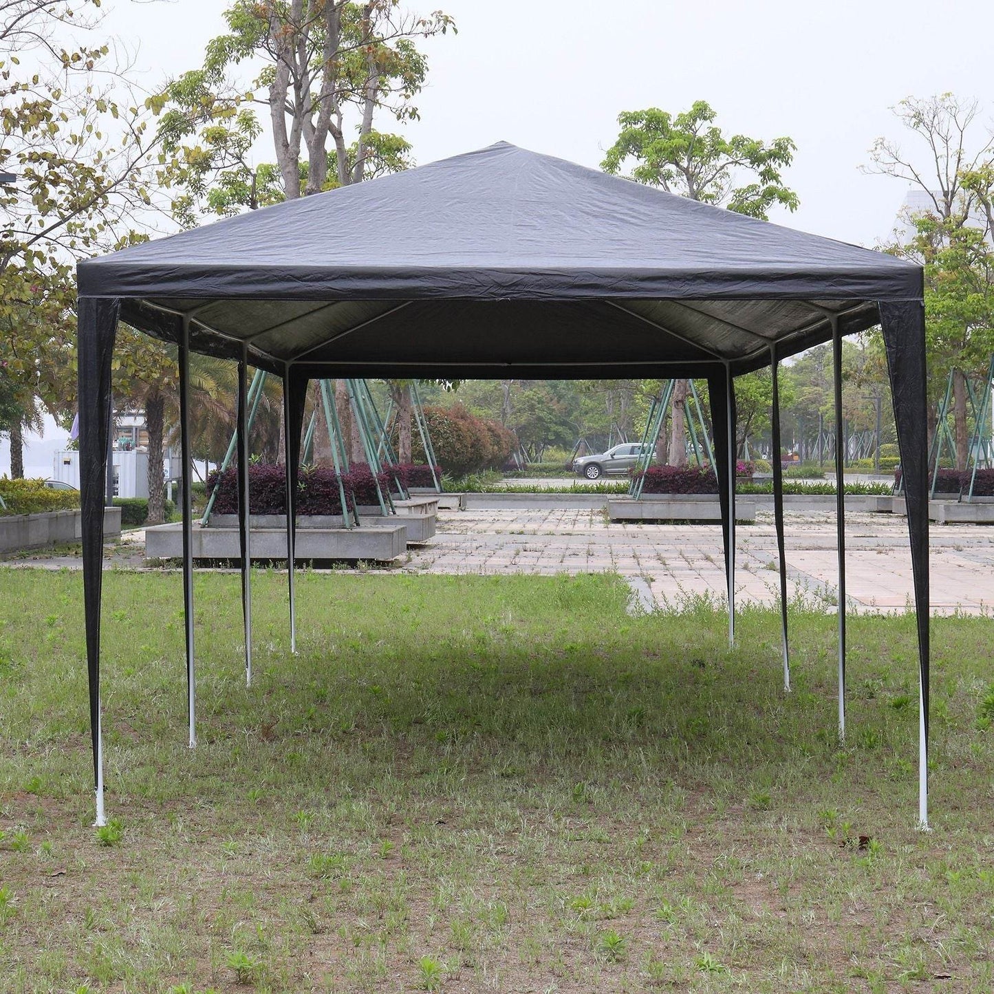 1 Set of 10'x30' Party Tent Canopy for Outdoor Weddings, Heavy-Duty Waterproof Event Shelter with Removable Sidewalls, Ideal for Parties, Booths, and Gatherings. - Discount Msrp