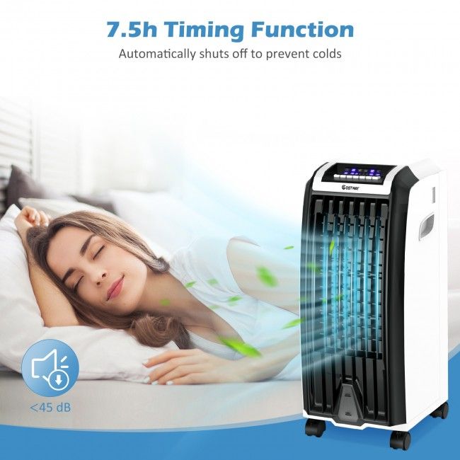 Evaporative Portable Air Cooler with 3 Wind Modes and Timer for Home Office - Discount Msrp