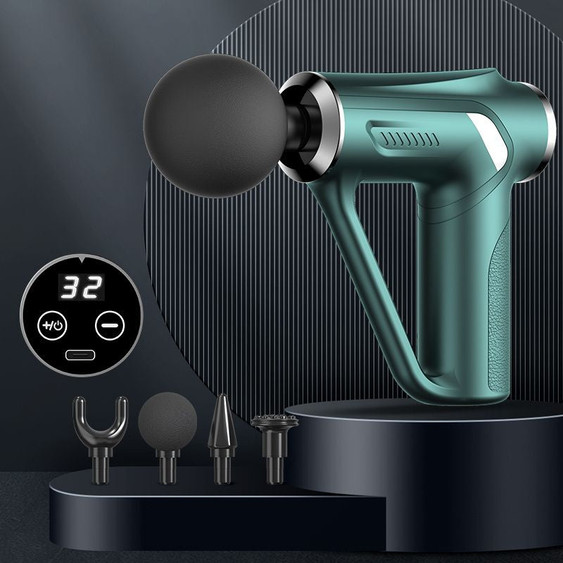 1pc Tricep Gun Deep Muscle Massage Relax Outdoor Fitness Equipment Shock Full Body Massager Electric Massage Gun - Discount Msrp