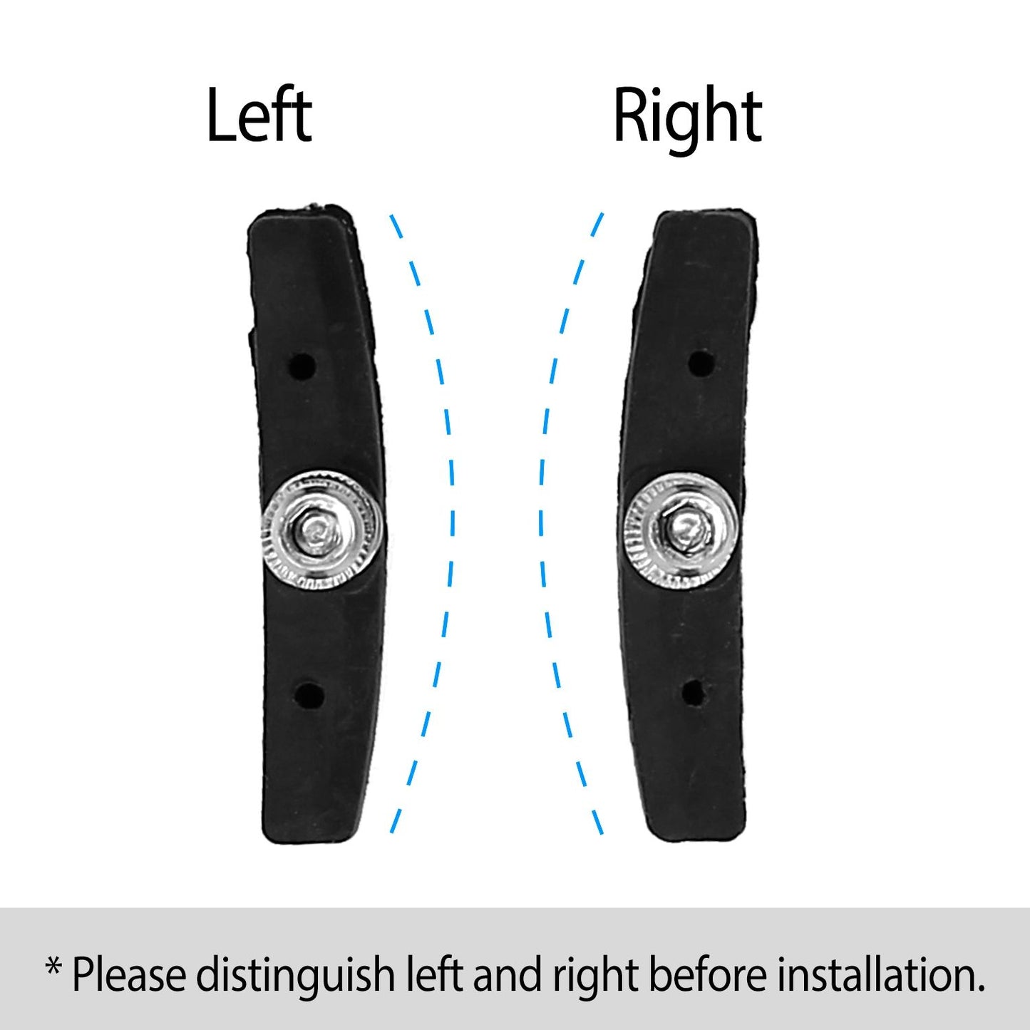 5 Pairs V Bike Brake Pads Road Mountain Bicycle V-Brake Blocks Set 70mm Non-Slip V Bicycle Stop Caliper - Discount Msrp