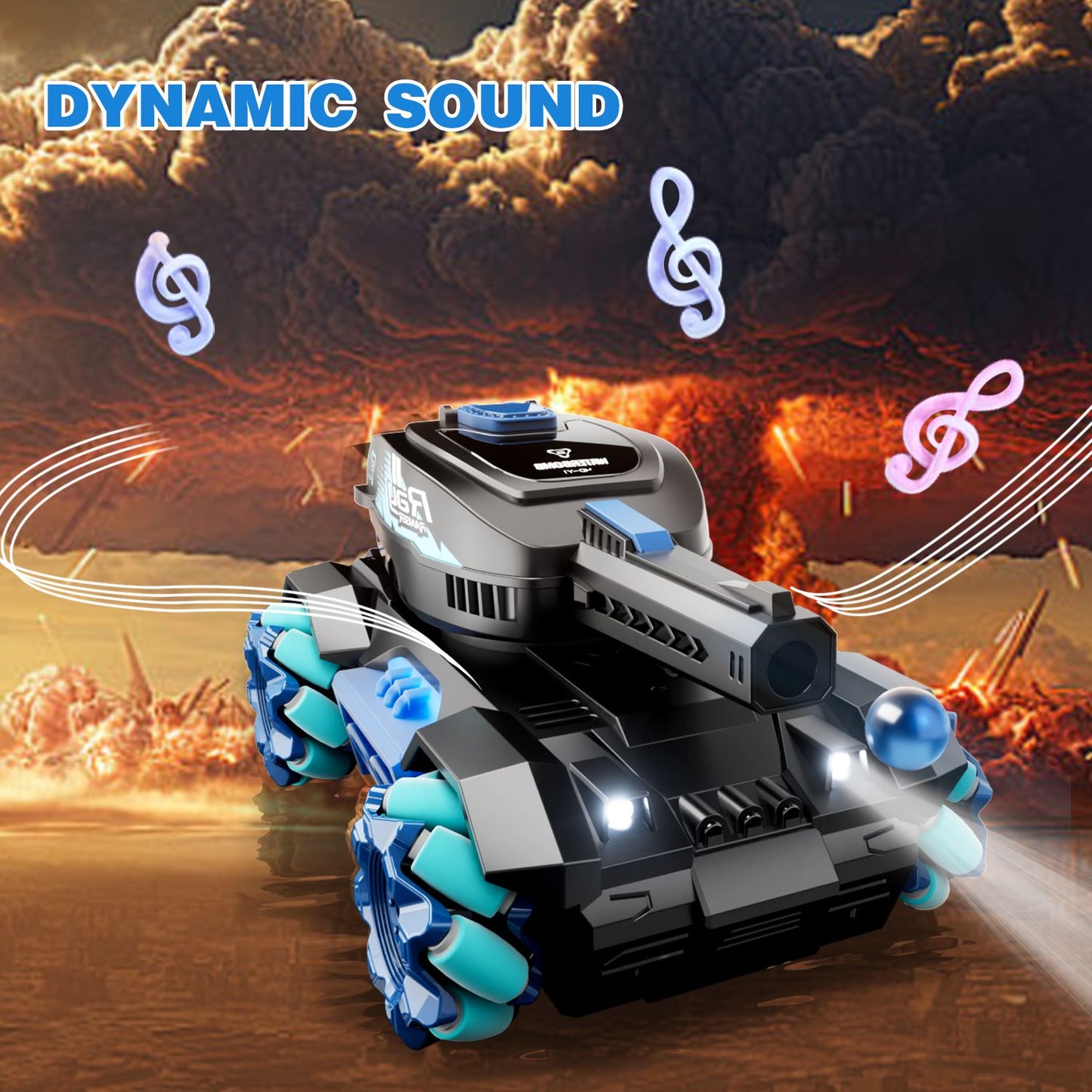 4DRC Y1 RC Crawler Scale Water Bullet Shooting Remote Control Cars,Kids 4WD Battle Stunt Car,All Terrain RC Truck with 360°Rotating,Toy Gift for Boys Girls Kids,Blue - Discount Msrp