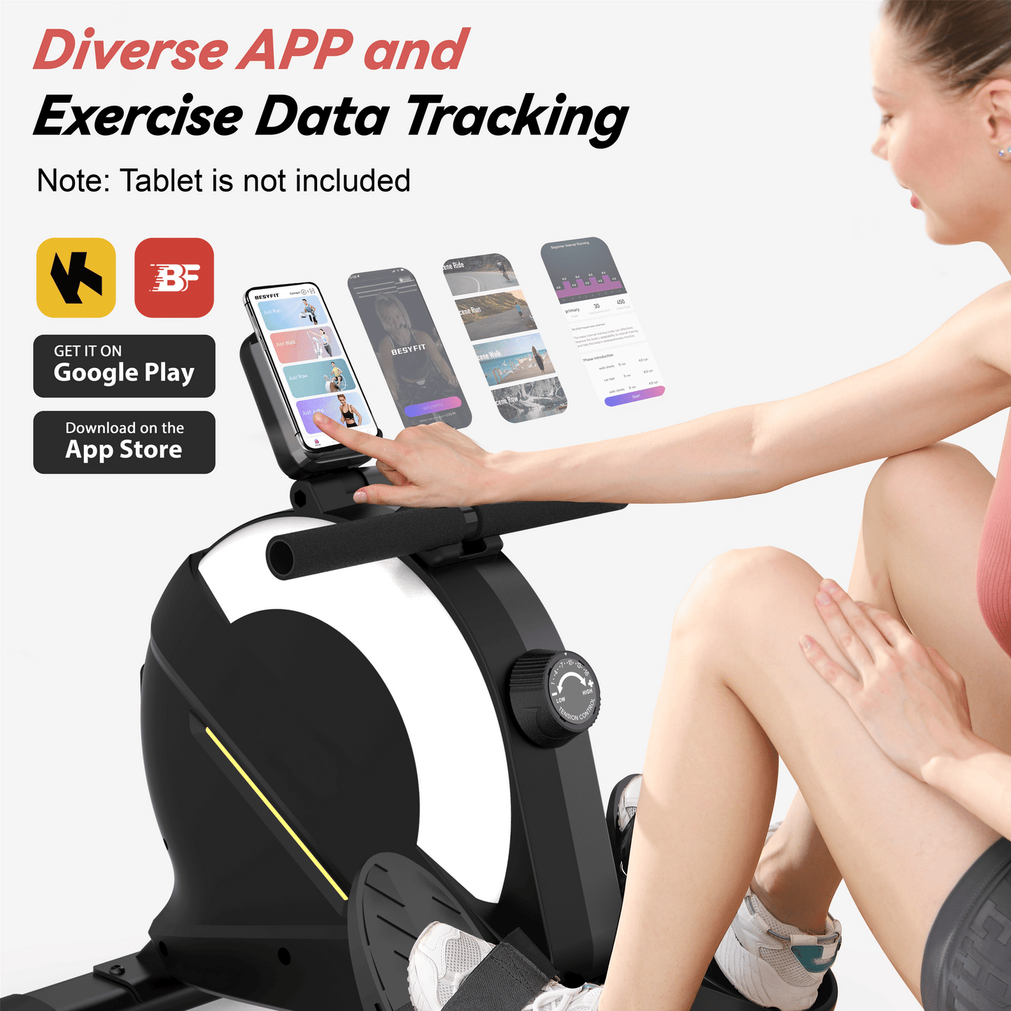 Rowing Machines for Home, Magnetic Rowing Machine with 77lbs High Resistance Rowing Machine,16 Levels of Quiet Resistance,Rower Machine for Home Row Machine,App Compatible,LCD Monitor - Discount Msrp
