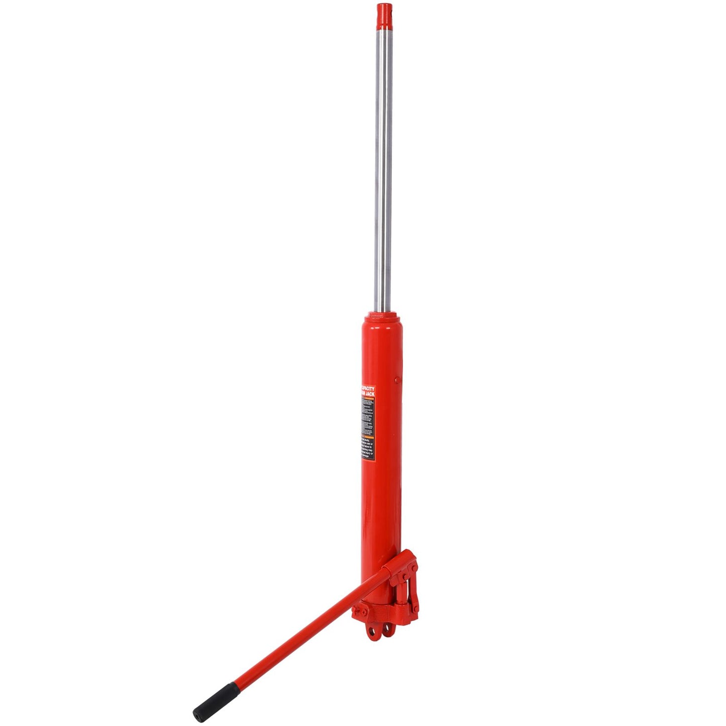Hydraulic Long Ram Jack with Single Piston Pump and Clevis Base (Fits: Garage/Shop Cranes, Engine Hoists, and More): 8 Ton (16,000 lb) Capacity, Red - Discount Msrp