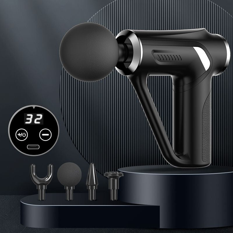 1pc Tricep Gun Deep Muscle Massage Relax Outdoor Fitness Equipment Shock Full Body Massager Electric Massage Gun - Discount Msrp