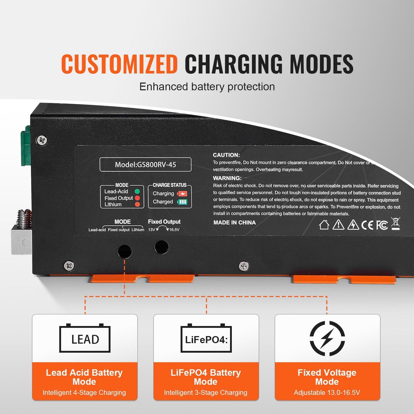 VEVOR RV Converter 45 Amp 110V AC to 12V DC RV Power Converter Battery Charger - Discount Msrp