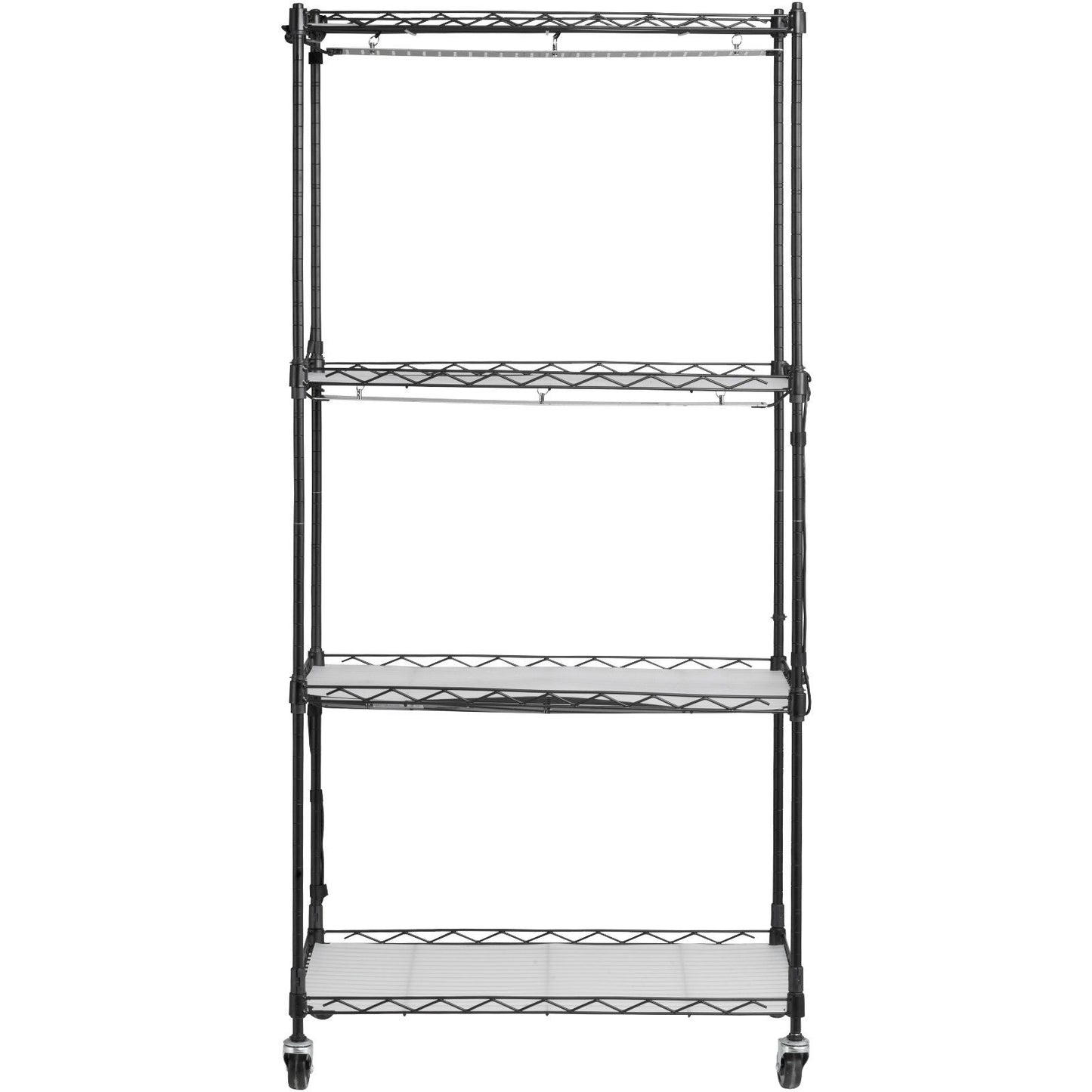 VEVOR Plant Stand with Grow Light, 4-Tier Plant Shelf with 45W Full Spectrum Grow Light, 3 Mode Plant Light with Timer and Wheel for Seed Starting, Metal Grow Light Shelf for Indoor Plants - Discount Msrp