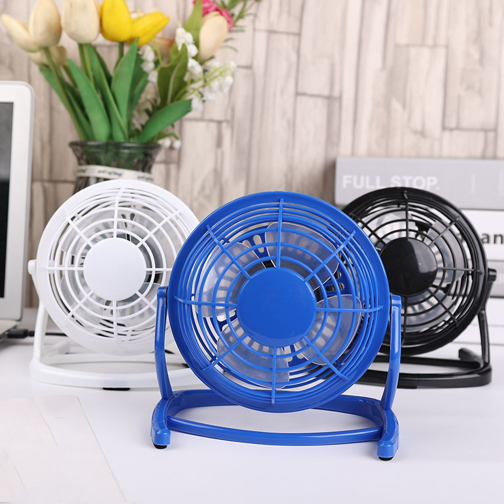 USB Silent Fan Desk Cooler for Laptop Notebook Desktop PC Ofiice Summer Cooling Fan 4 Blades Rotatable USB Mini desk Fans Socket - Discount Msrp