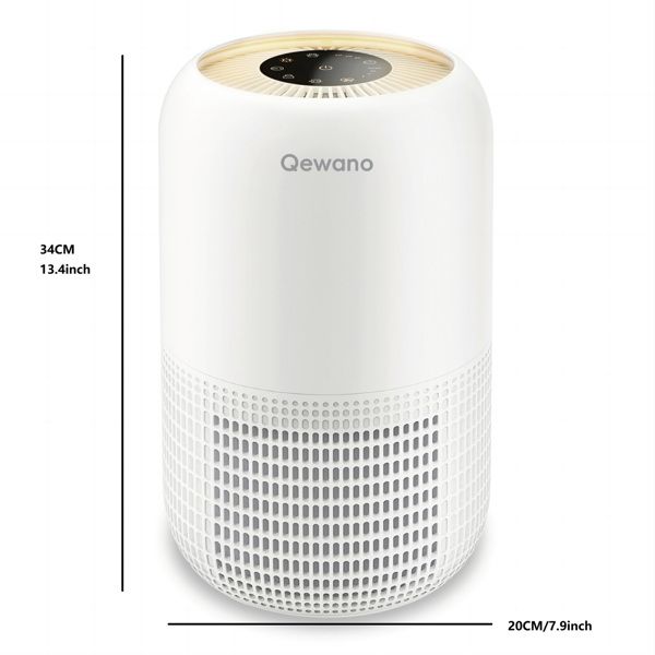 Air Purifiers for Home Large Room up to 1120sq.ft, H13 True HEPA Air Purifiers for Pets Hair, Dander, Smoke, Dust, Pollen, Odor, Sleep Mode, Timer, Night Light Air Cleaner, White - Discount Msrp
