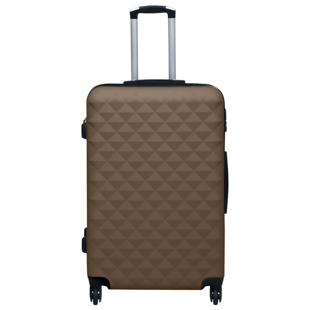Hardcase Trolley Set 3 pcs Brown ABS - Discount Msrp
