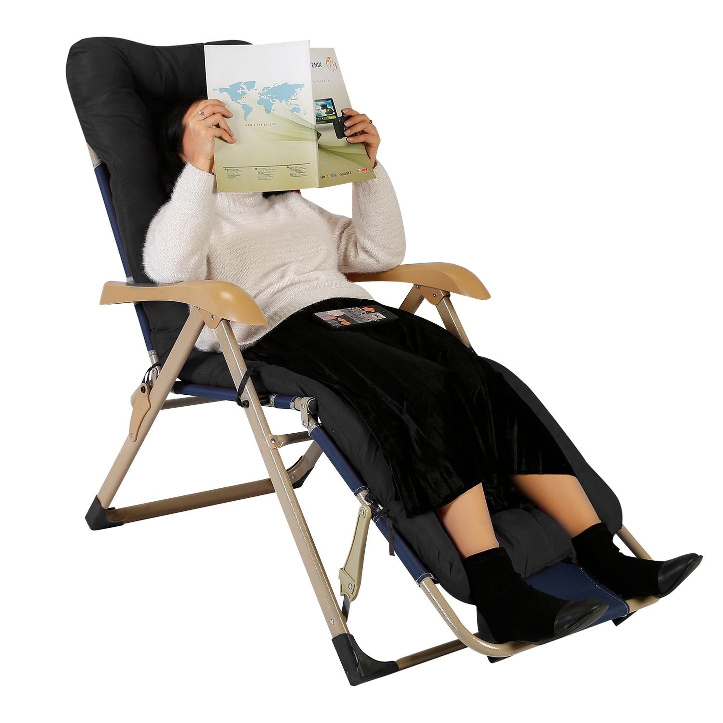 67x22in Chaise Lounger Cushion Recliner Rocking Chair Sofa Mat Deck Chair Cushion - Discount Msrp