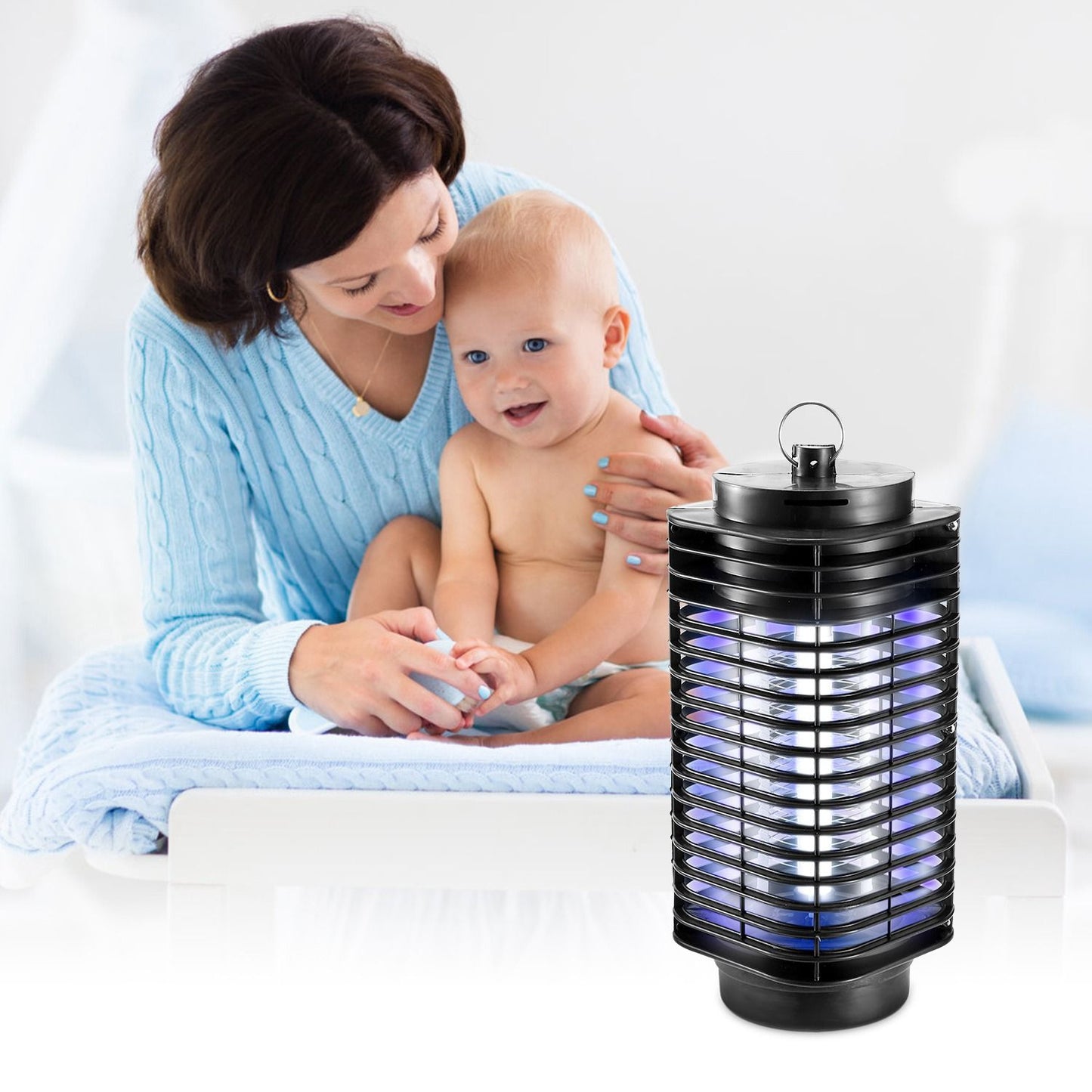 Electric Bug Zapper UV Light Flying Zapper Insect Killer Lamps Pest Mosquito Fly Trap Catcher Odorless Noiseless for Home Restaurant - Discount Msrp