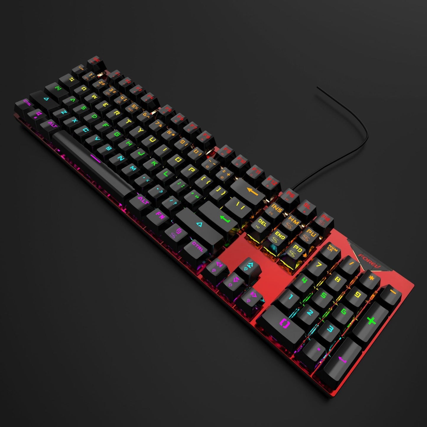 Wired Mechanical KeyboardGaming KeyboardMechanical KeyboardLuminous BacklightPlug and PlayGreen Axis Mechanical Keyboard - Discount Msrp