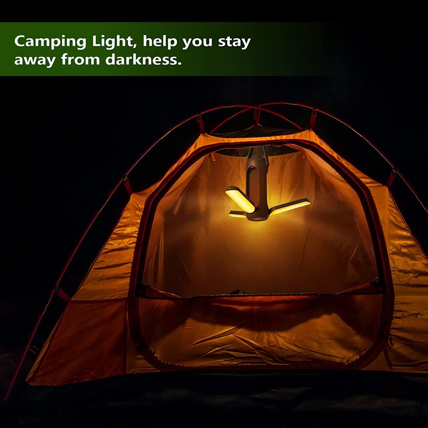 Camping Lights; Freefolding Rechargeable LED Camping Lantern; 10000mAh Super Large; 3 Light Modes & SOS Signal Great for Camping; Hurricane Emergency Kits and Travel - Discount Msrp