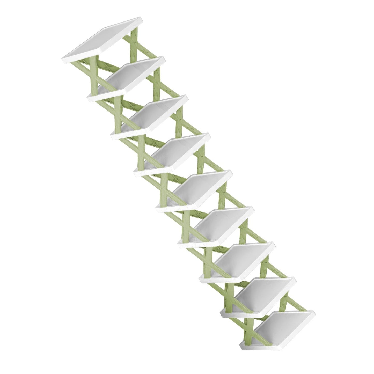 9Tier Narrow Entryway Shoe Rack Plastic Vertical Shoe Organizer Space Saving Free Standing Shoes Storage Shelf Closet Hallway - Discount Msrp