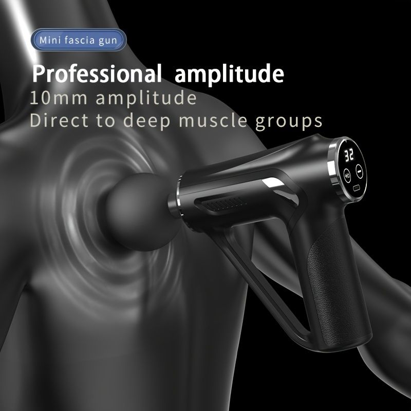 1pc Tricep Gun Deep Muscle Massage Relax Outdoor Fitness Equipment Shock Full Body Massager Electric Massage Gun - Discount Msrp