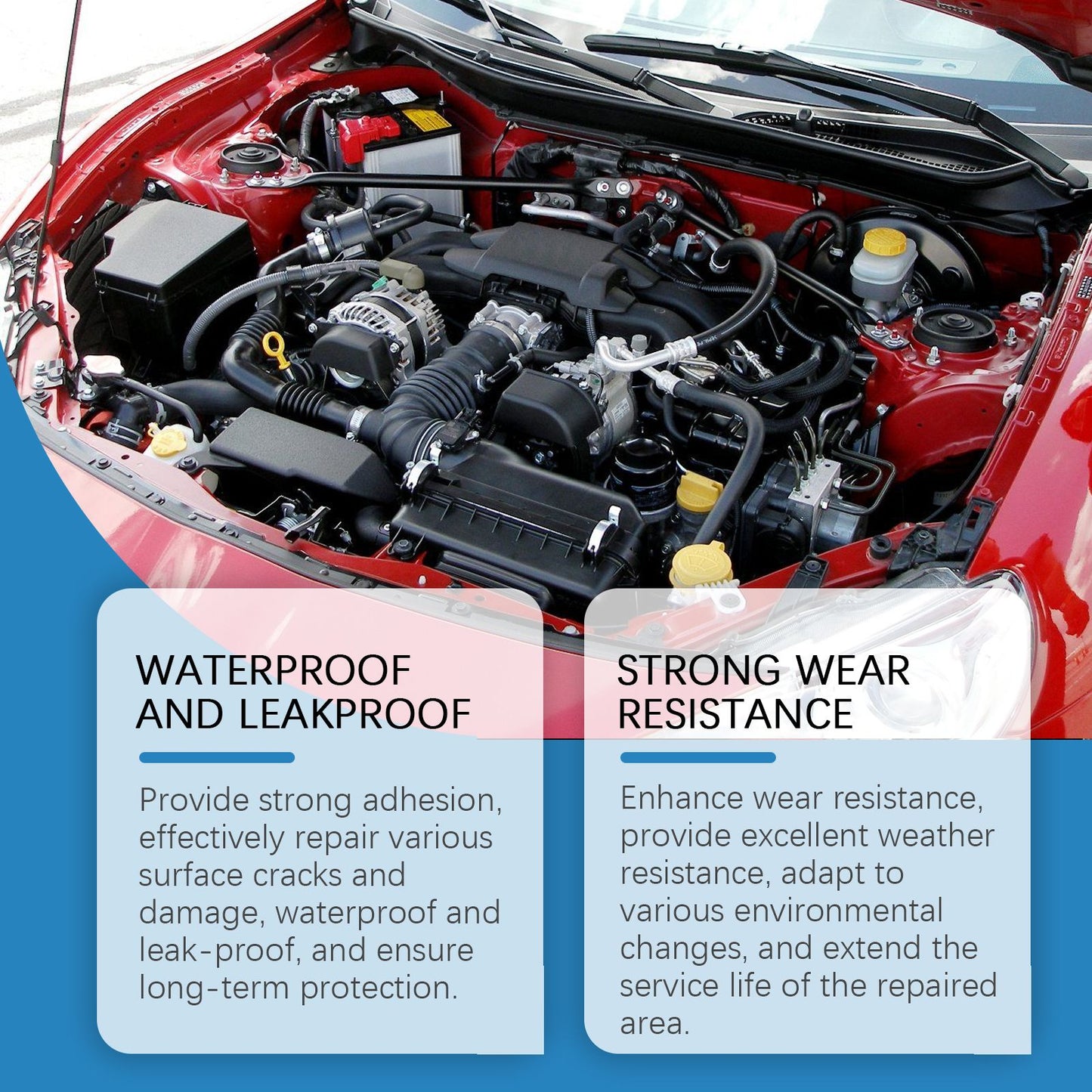 Homonth Engine Sealant Automotive Accessories Waterproof Sealant Wear-Resistant Portable Gap Repair Agent - Discount Msrp