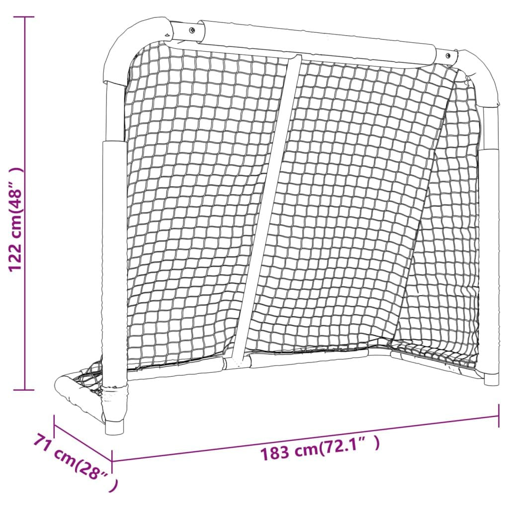 Hockey Goal Red and White 72"x28"x48" Polyester - Discount Msrp