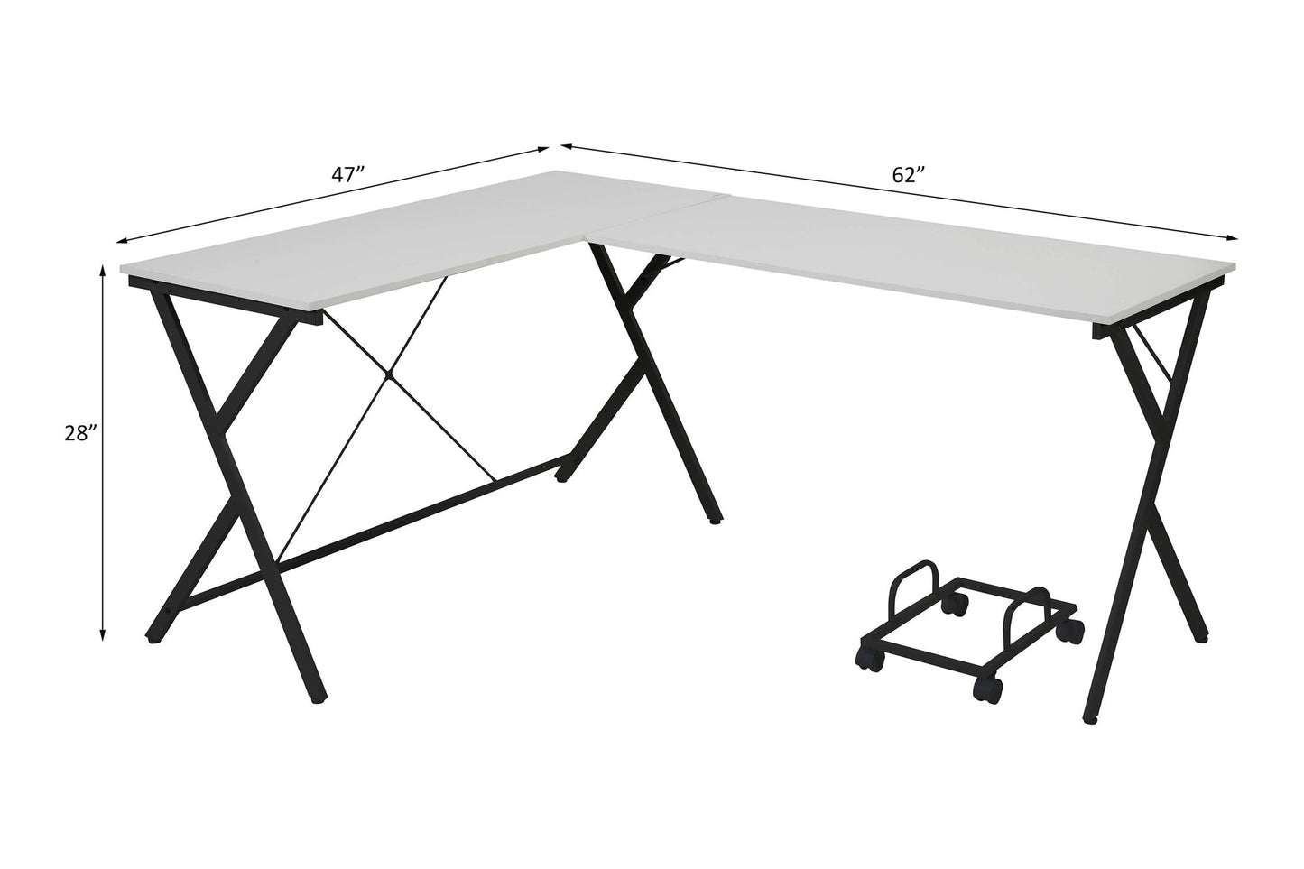 Dazenus Black Finish Computer Desk - Discount Msrp