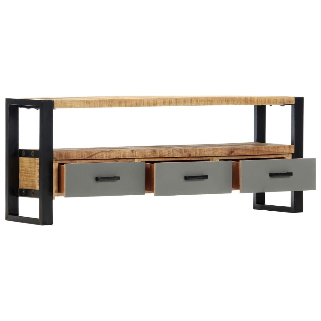 TV Stand 51.2"x11.8"x19.7" Solid Wood Mango - Discount Msrp