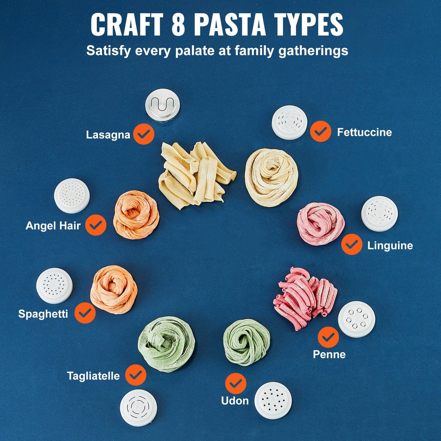 Electric Pasta Maker Automatic Noodle Making Machine with 8 Pasta Shape - Discount Msrp