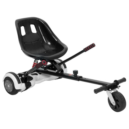 VEVOR Hoverboard Seat Attachment, for 6.5" 8" 8.5" 10" Hoverboards, Dual Shock Absorption System, Grips Control, Adjustable Length 270 LBS load Capacity, Hover Board Buggy Attachment, for Kids Adults - Discount Msrp 