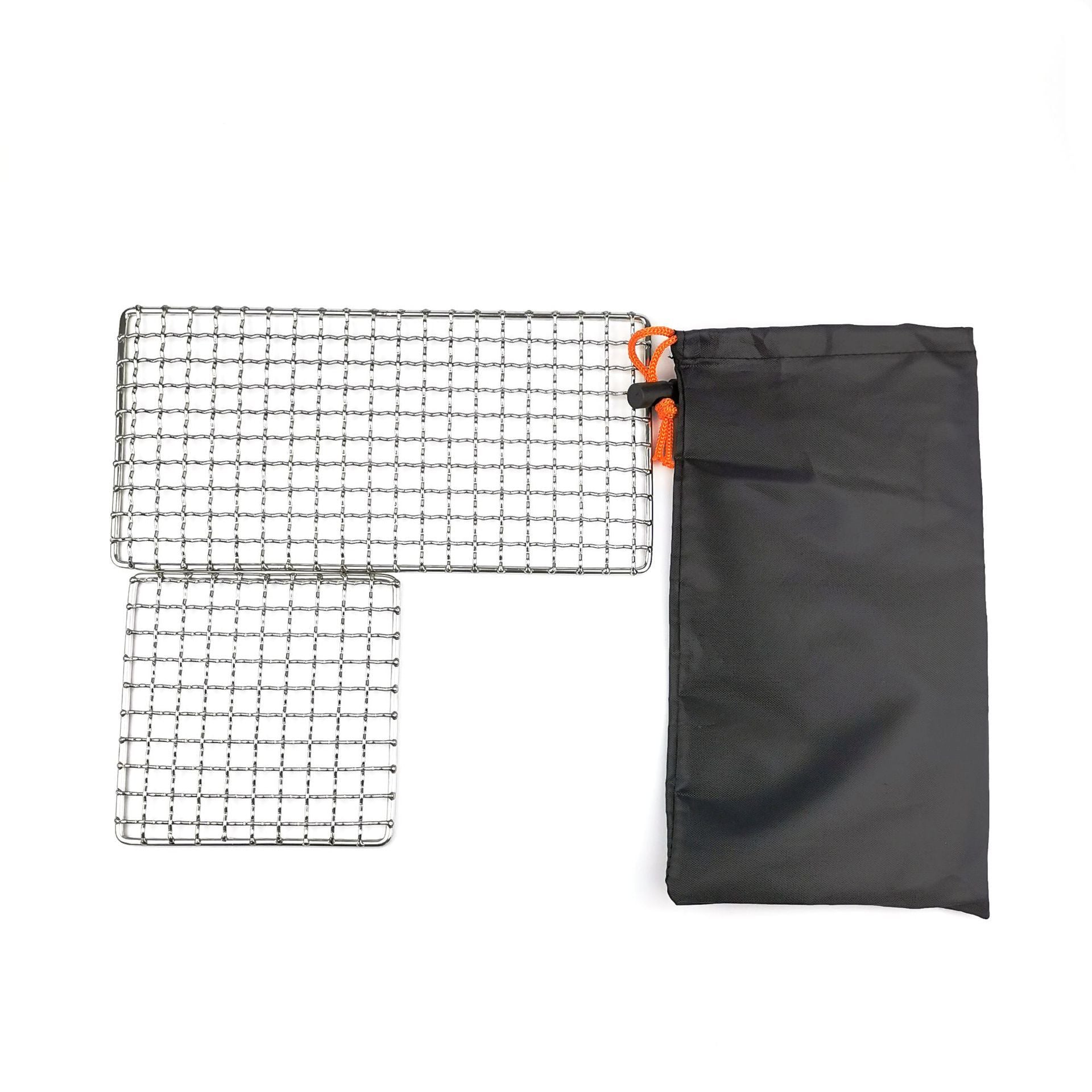 Outdoor Camping Pot Rack Square 304 Stainless Steel Barbecue Mesh Simple Firewood Stove Barbecue Rack - Discount Msrp 