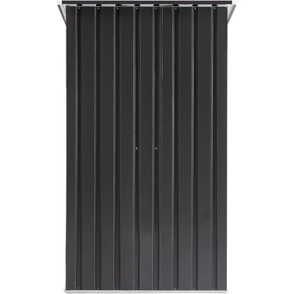 Outdoor Storage Shed, 3 x 3 FT Metal Steel Garden Shed with Single Lockable Door, Small Shed Outdoor Steel Utility Tool Shed for Backyard Patio Garden Lawn - Discount Msrp 
